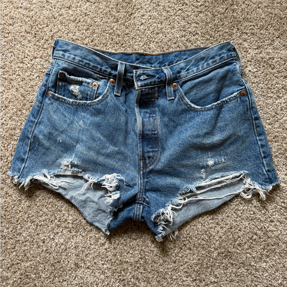 Levi’s 501 Blue Denim Shorts